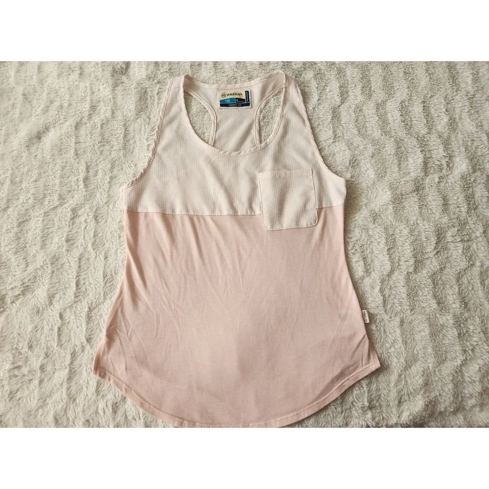 Magellan Outdoor Fish Gear Sleeveless‎ Racerback Tank Top Pink Womens Small - Picture 2 of 6